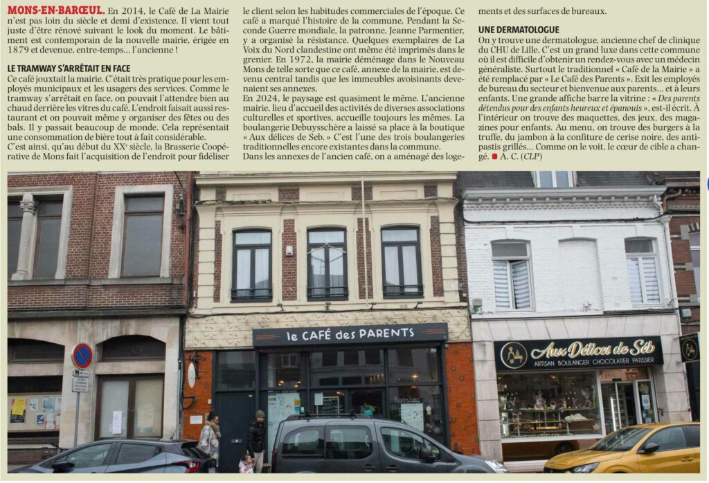 article de journal - café des parents
